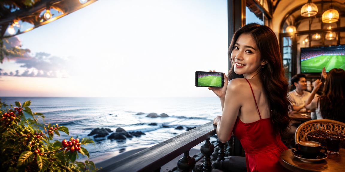 Người hâm mộ bóng đá tại Buôn Ma Thuột xem kèo và đặt cược trực tuyến bên ly cà phê