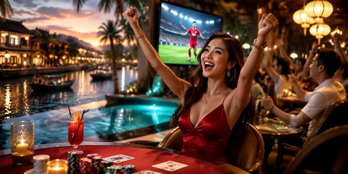 Người chơi tại Hội An thưởng thức game bài có trách nhiệm cùng tách cà phê