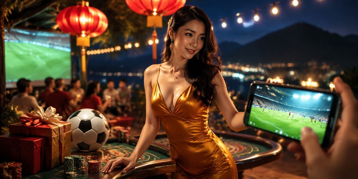 Người dân Sapa tham gia cá cược thể thao trong khung cảnh chợ đêm