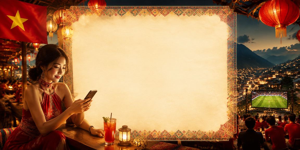 Người chơi tại chợ đêm Sapa thư giãn với trò chơi mobile có trách nhiệm