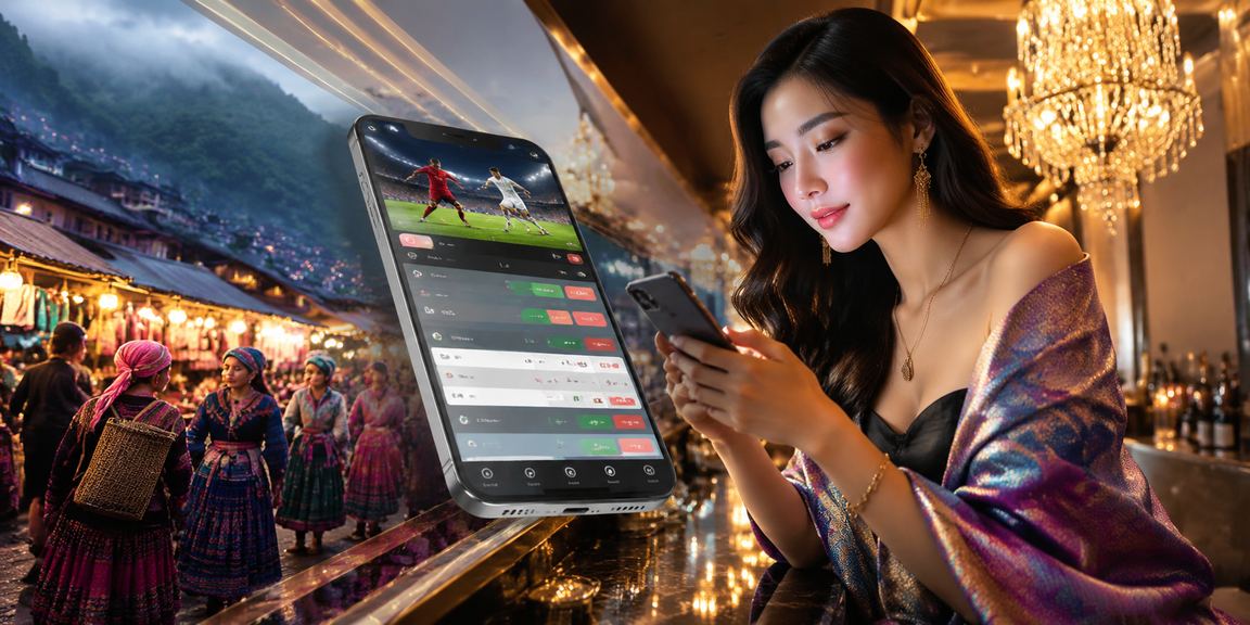 Người dùng VIP tại Sapa theo dõi kèo thể thao và nhận thưởng qua điện thoại